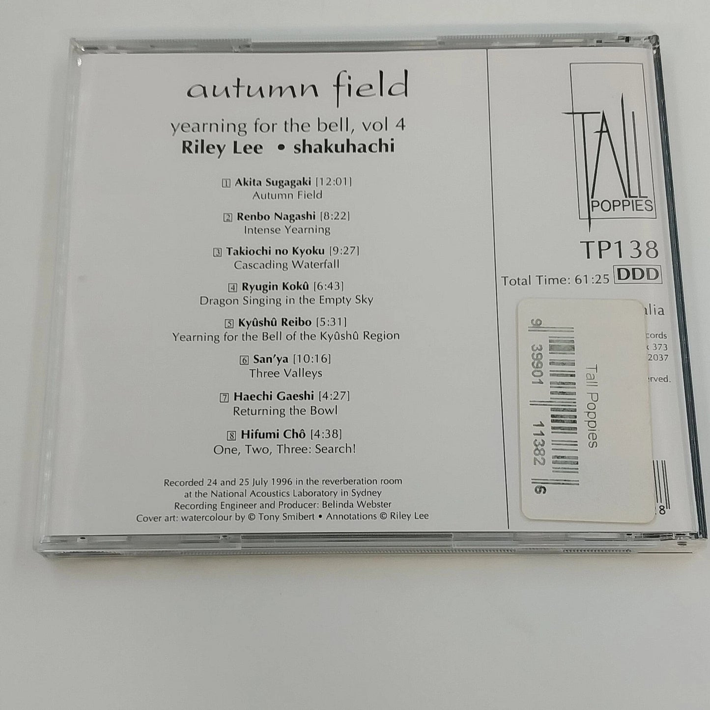 Riley Lee Autumn Field CD Shakuhachi Yearning for the Bell Vol 4 TP138