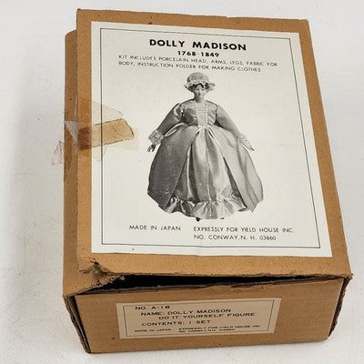 Dolly Madison Doll Kit by Yield House Includes Head Arms Legs Craft Pattern