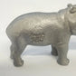 Rawcliffe Pewter Hippopotamus Figurine 2.5" Animal Collectible 1977 Vintage