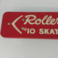 Roller Derby #10 Skateboard Metal Wheels Original Vtg 1960s Near Mint 19" x 4.5"