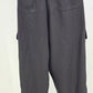 Knox Rose Gray Jogger Casual Cargo Pants Embroidered Floral Elastic Waist Large