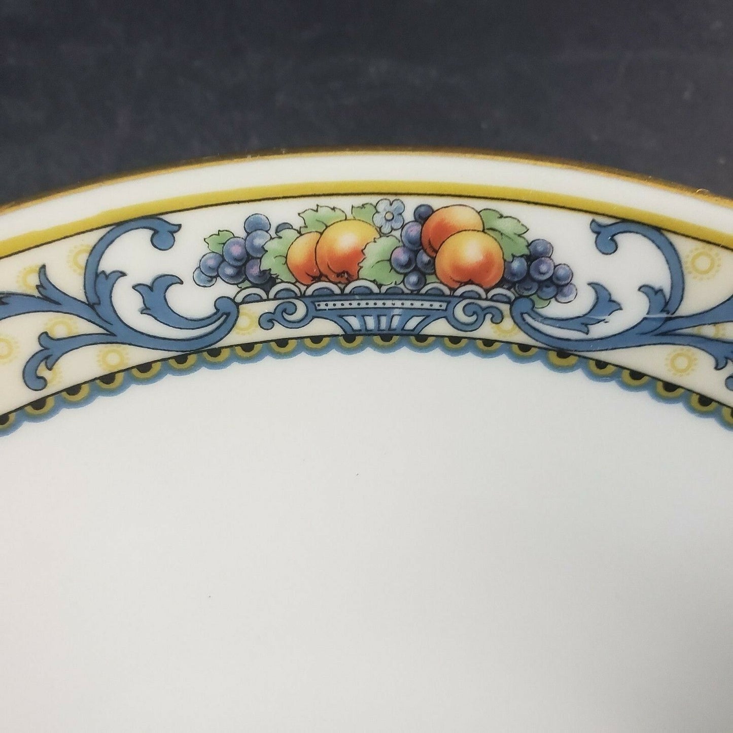 Thomas Bavaria Delmonte Soup Bowl Fruit Gold Trim 7.6”