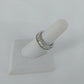 Silver Tone Baguette Rhinestone Eternity Band Ring Size 7 Stackable Fashion Vtg