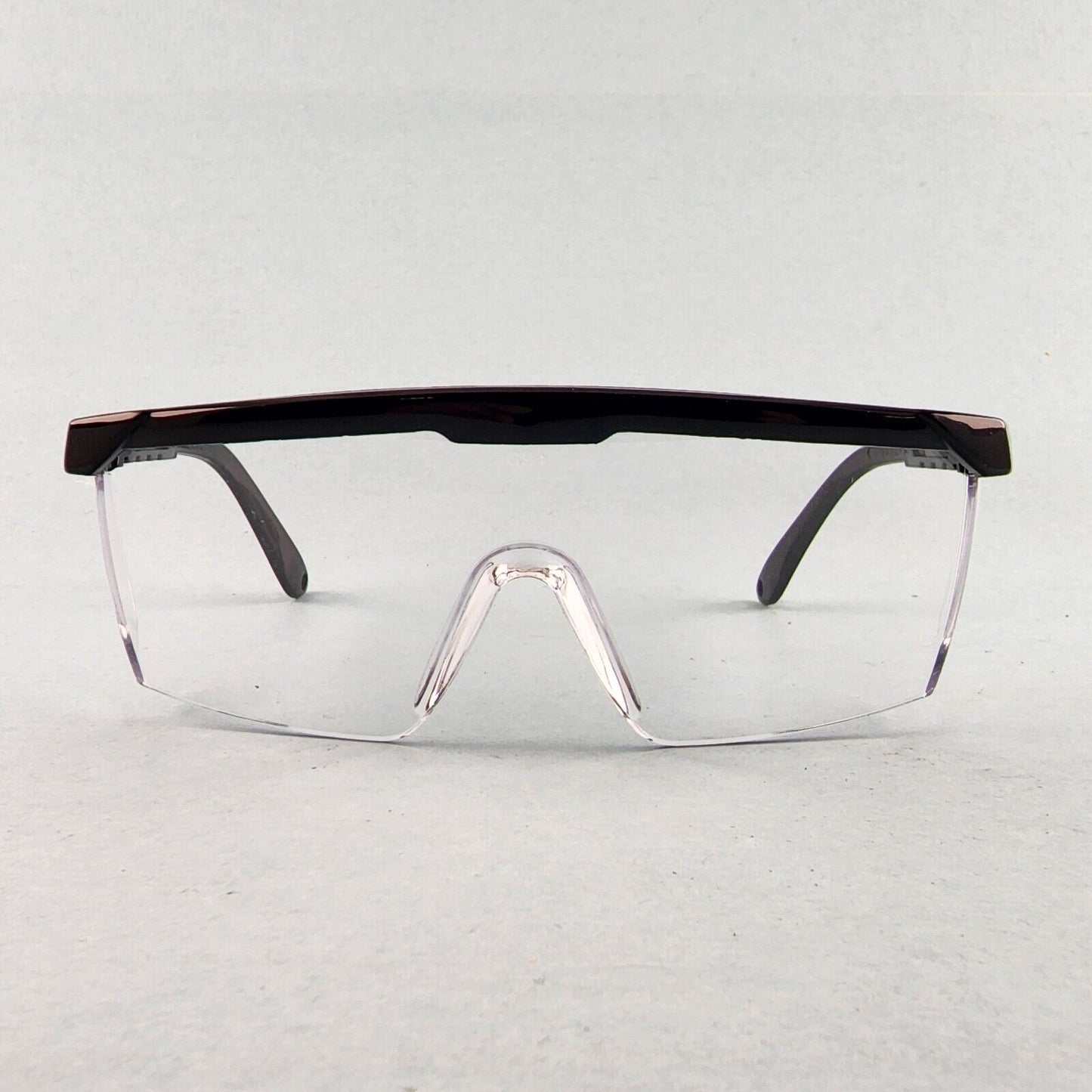 Gateway Strobe VS Traditional Visitor Safety Glasses Telescoping Temples Z87.1+ (Black Frame, Clear Lens)