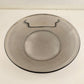 4 Sets of 8" Salad Luncheon Plates with Coffee Cups AH Presence Glass Clear Gray