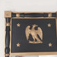 Americana Federal Eagle Trumeau Mirror Colonial MCM Black Handcraft Wood Vintage