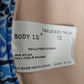Body I.D. Blue Paisley 2-Piece Bikini Swimsuit Women's Size 10 Underwire