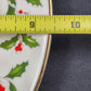 Lenox Holiday Cookie Plate Christmas Cookies for Santa Holly Berry Gold Rim 9.5"