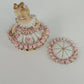 Bloomer Girl Porcelain Figurine Japan White Pink Ruffle Dress with Parasol Top