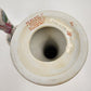 Ceramic Candlestick Holders 4"x 8" Hand Painted Pink Blue Floral Chinese Style