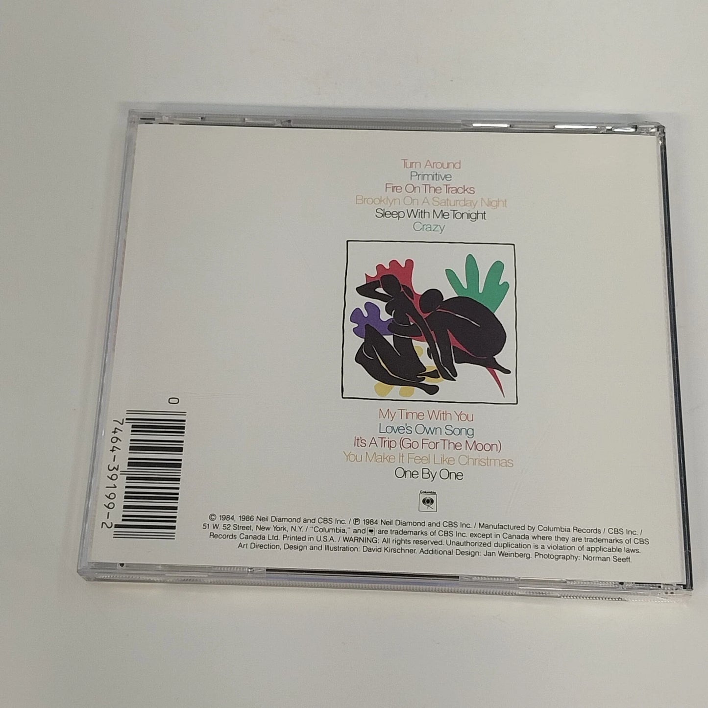 Neil Diamond Primitive CD Columbia CBS CK 39199 Pop Rock Album 11 tracks 1988