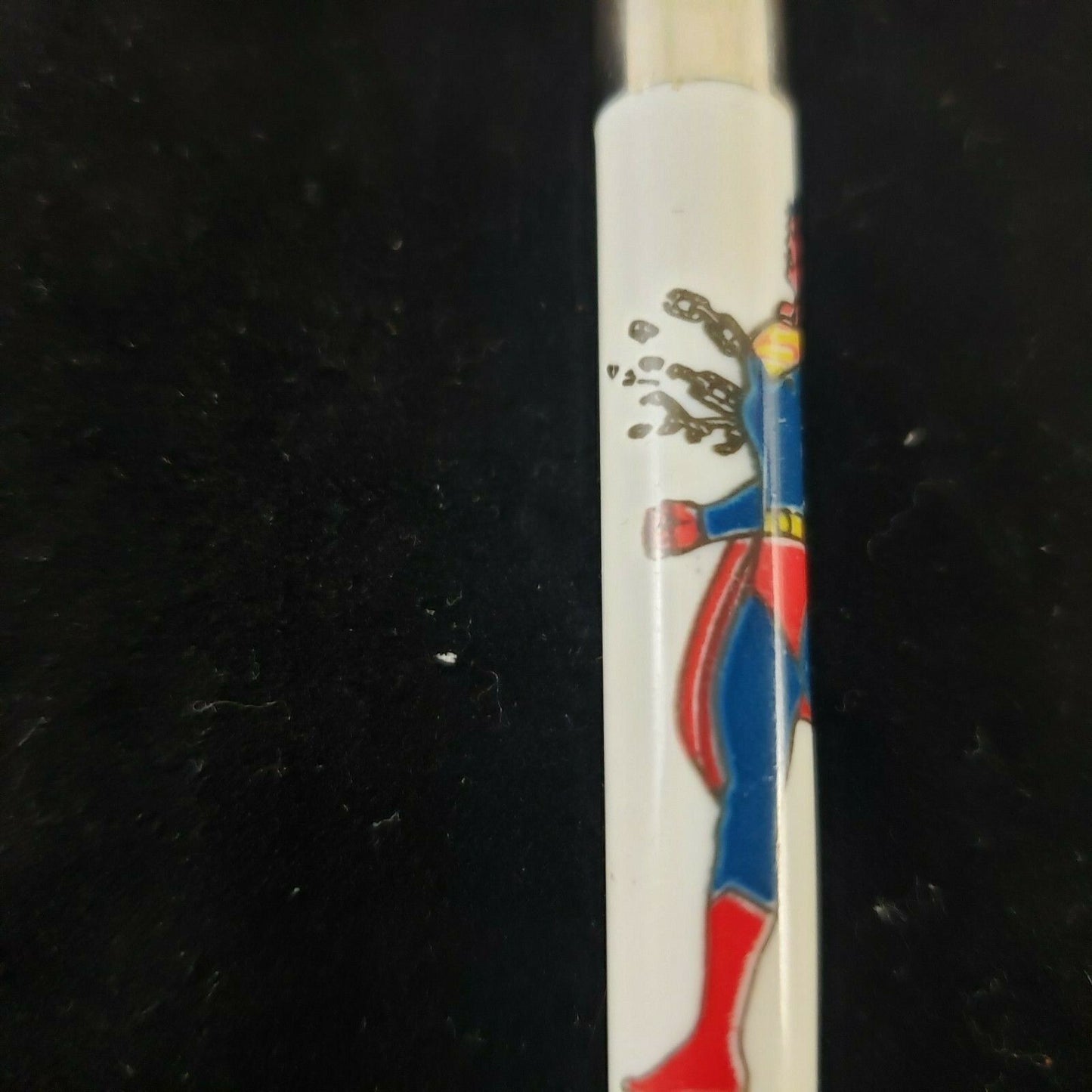 DC Comics Superman Click Pen 1978 Red White Blue (Does NOT WRITE) Needs ink 5"