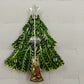 Avon 2008 5th Annual Christmas Tree Brooch w Multicolor Round & Star Rhinestone
