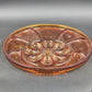 Indiana Glass Tree of Life Amber Glass Deviled Egg Relish Platter 13”d Vintage