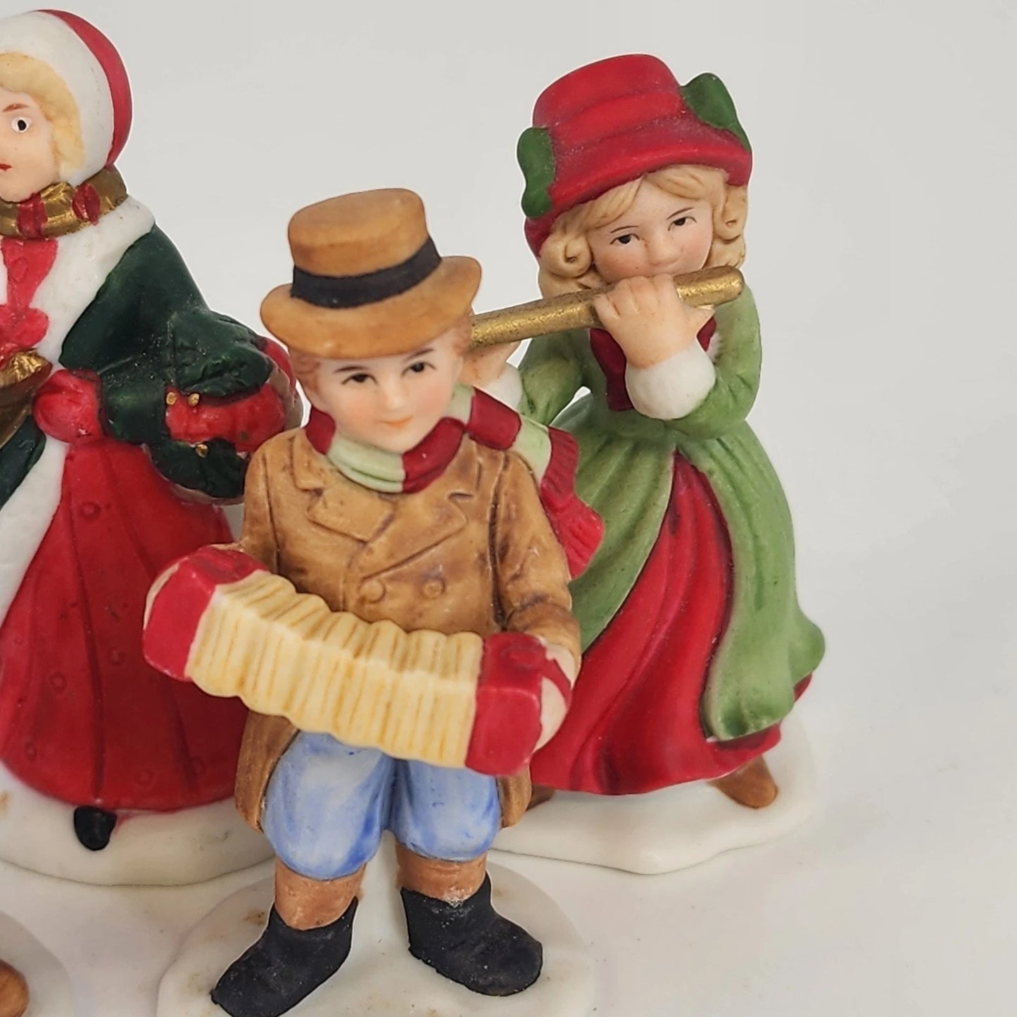 Homco Christmas Carolers Figurines Set of 5 Musicians Sri Lanka 2.5" Ceramic Vtg