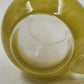 Blendo Yellow to Clear Pitcher w/ Gold Band Ice Lip WV Glass 6.25"x4"