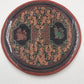 Vintage Lacquerware Coaster Set – 6 Matching Ceramic Foo Dog Coasters in Black, Red & Gold with Storage Box – Asian Guardian Lion Motif