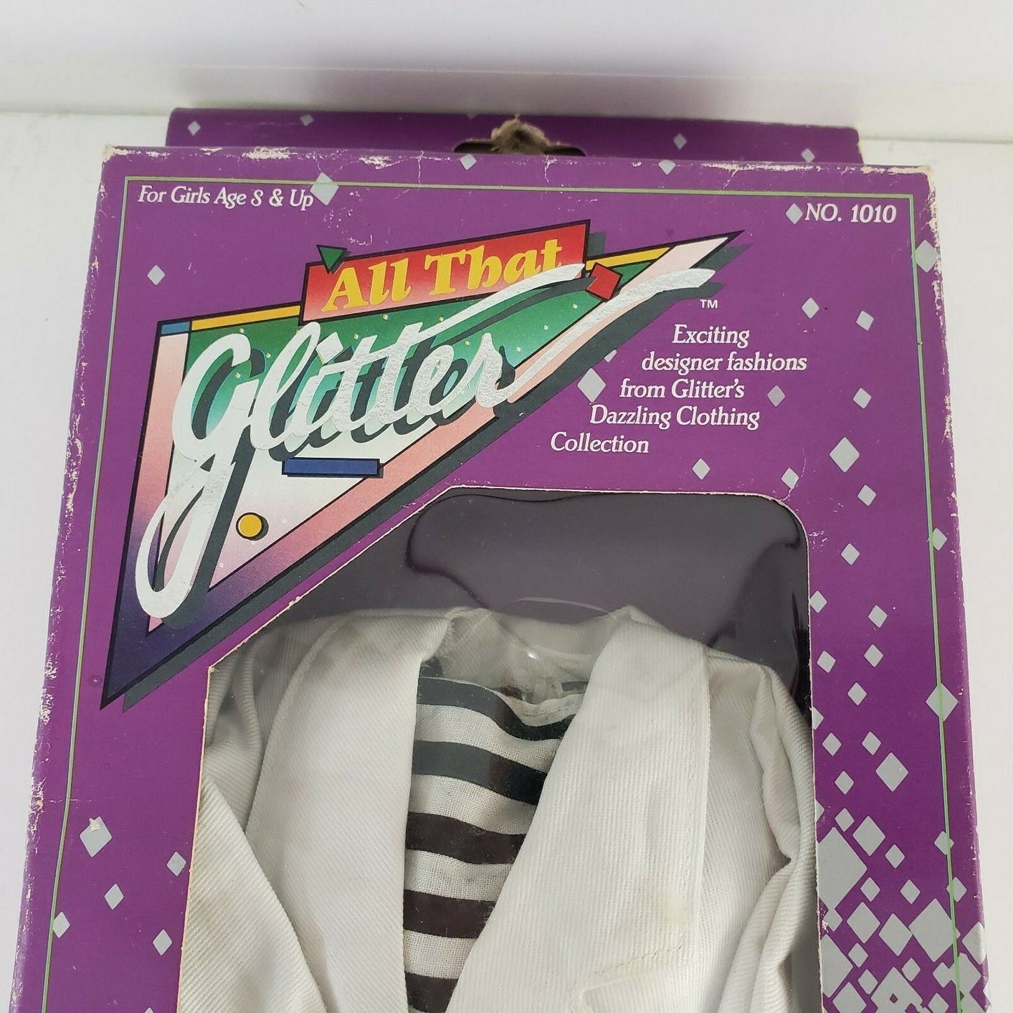 All That Glitter White Sailor Doll Outfit No 1010 Lanard Toys 1987 Suit and Hat