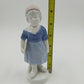 Gerold Porzellan Bavaria School Girl Figurine Blue Dress 6.5" Germany