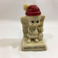 1969 Russ Berrie Wallace Merry Christmas Santa Mouse Molded Plastic Figure