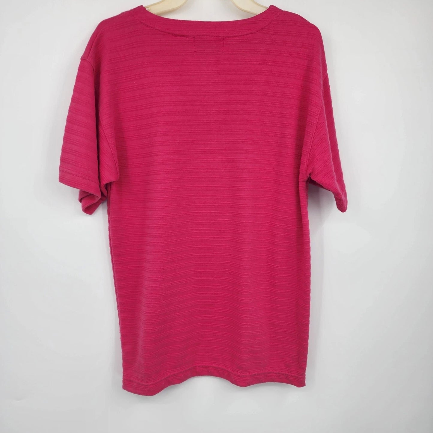 Colter Bay Sport Shirt Women Small Pink Short Sleeve Poly Cotton Casual Top