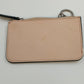 Calvin Klein Pink Blush Saffiano Leather Robot Face Key Ring Coin Purse