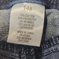 W62 Signature Fit Skinny Boot Cut Blue Denim Jeans Pants Dark Wash Size 14S NWT