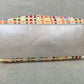Lina Ribbon Weave Woven Silver Handbag Purse Zipper Zip Top Bag Boho Multicolor