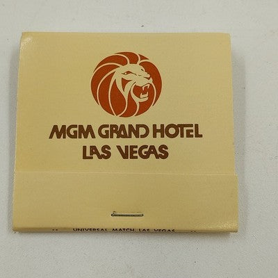 MGM Grand Hotel Casino Las Vegas Nevada Matchbook Universal Match Vintage USA