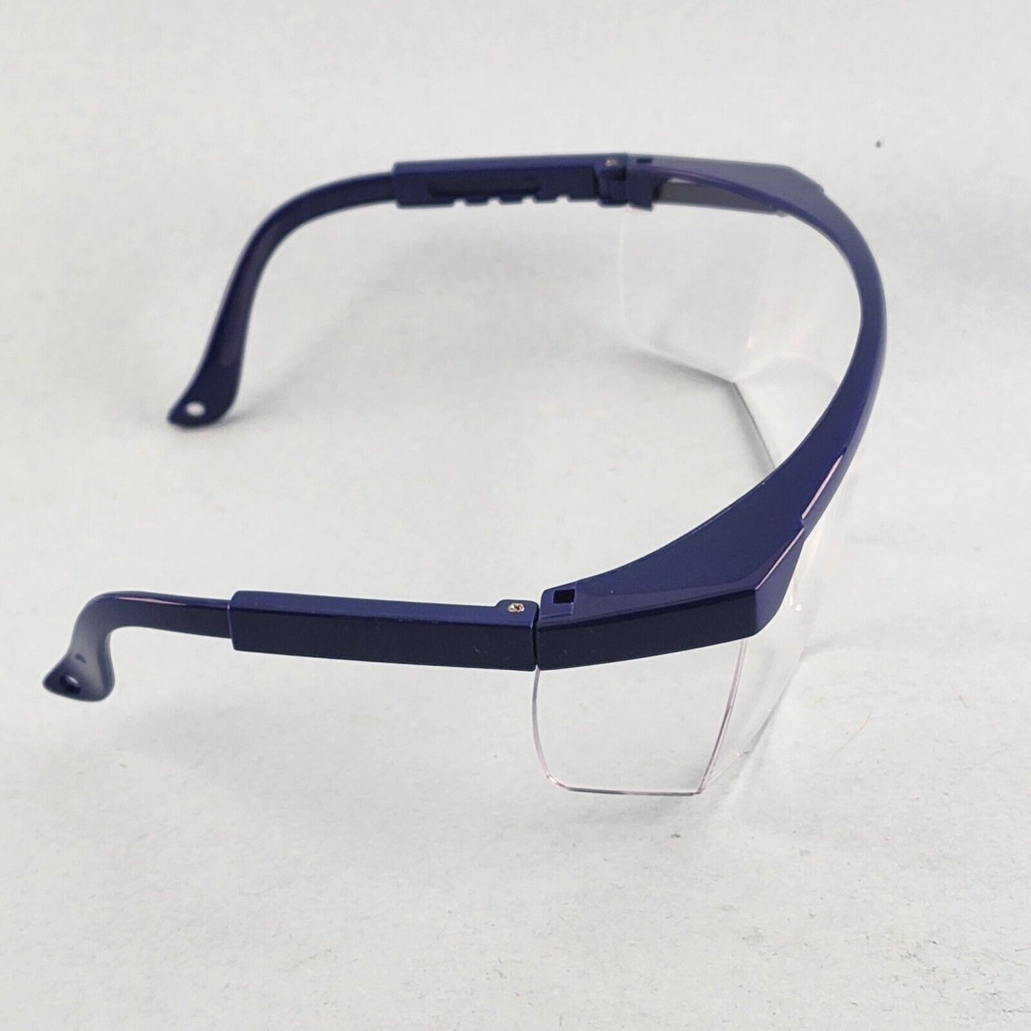 Gateway Strobe VS Traditional Visitor Safety Glasses Telescoping Temples Z87.1+ (Blue Frame, Clear Lens)