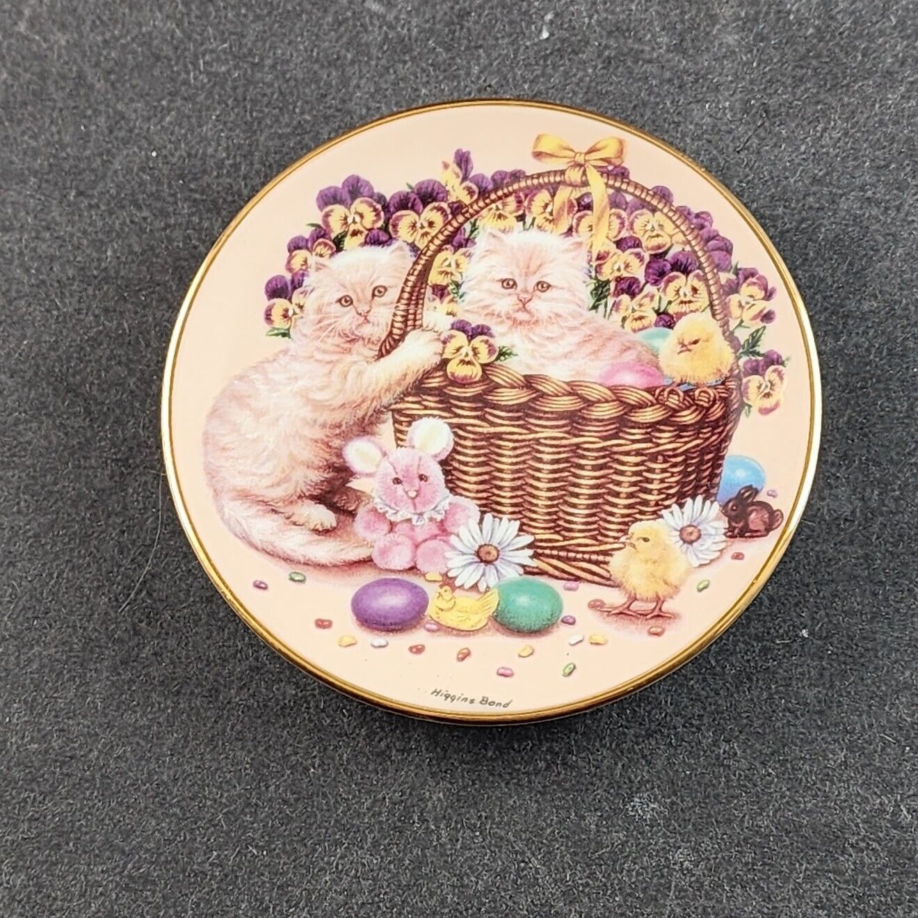 Kalendar Kitties Mini 3.5" Decorator Plates by Barbara Higgins-Bond Choose Month