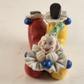 Clown Figurine Porcelain Ceramic Painted Red and Yellow Japan 1960s Vintage