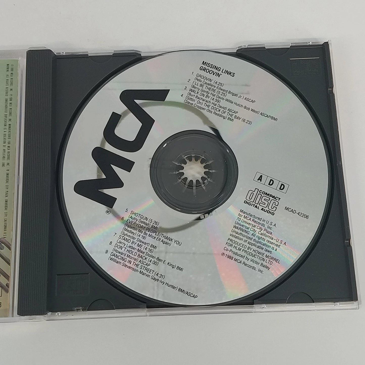 Groovin' Missing Links CD 1988 Lounge Jazz Funk Soul Acid Jazz Compilation MCA