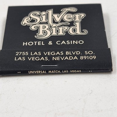 14 Silver Bird Hotel Casino Matchbooks Unstruck Las Vegas Nevada Closed in 1981