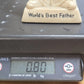 Vintage Russ Berrie Worlds Best Father Sillisculpt Figurine 1970s
