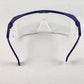 Gateway Strobe VS Traditional Visitor Safety Glasses Telescoping Temples Z87.1+ (Blue Frame, Clear Lens)
