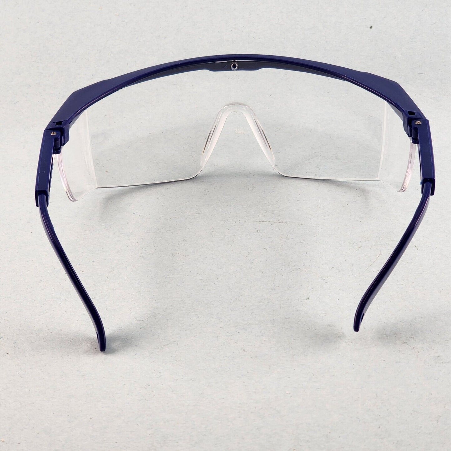 Gateway Strobe VS Traditional Visitor Safety Glasses Telescoping Temples Z87.1+ (Blue Frame, Clear Lens)