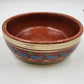 Mexican Terra Cotta Redware Pottery Hand Painted Nesting Bowl Clay Primitive