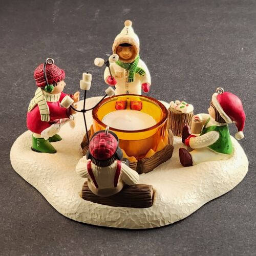 Hallmark Keepsake Ornament Candle Holder Waiting For Santa Figurine Tealight