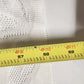 Off White Leaf Botanical Lace Valance 58" Scalloped Edge Rod Pocket Curtain