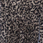 Xtaren Women's Leopard Print Sheer Pleated Mini Shirt Dress Long Sleeve Small