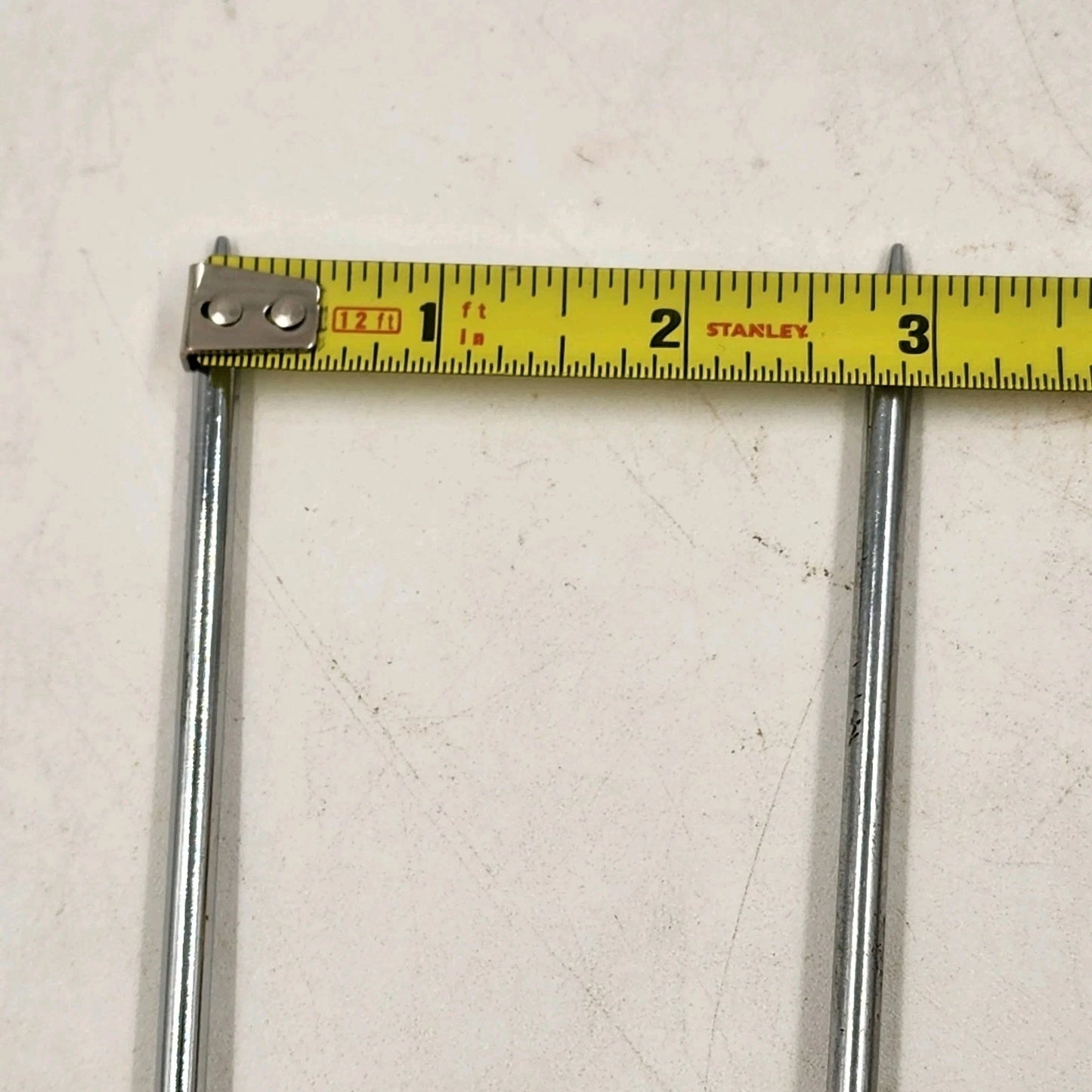 Wide Two Prong Carving Fork Langner Mfg Bakelite Handle Roast Holder USA Vtg