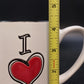 Spectrum Designz I Love My Cat Large 22 oz Ceramic Coffee Mug Red Interior 4.25"