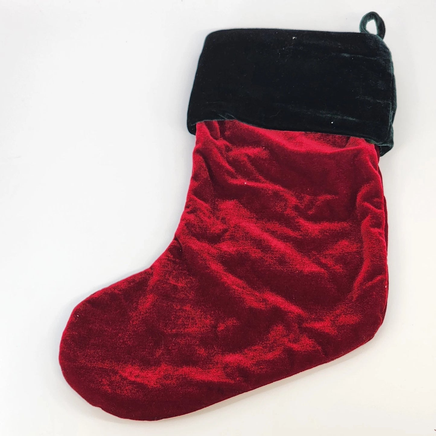 Monogram P Harvey Lewis Stocking Red Velvet Christmas Embroidered Crystal Bling