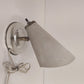 Atomic Cone Wall Lamp Adjustable Neck Chrome MCM Electric Plug-In Works Vintage