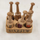 Little Classic Rubber Stamp Set 6 Piece Insects & Flowers Mixed Vintaga Craft