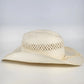 All White Straw Paper Woven Cowboy Hat Western Summer Sun Hat White Rope Band
