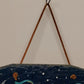 Hand Painted Slate Peace Plaque Dove Star Wall Decor 10.5" Leather Hanger