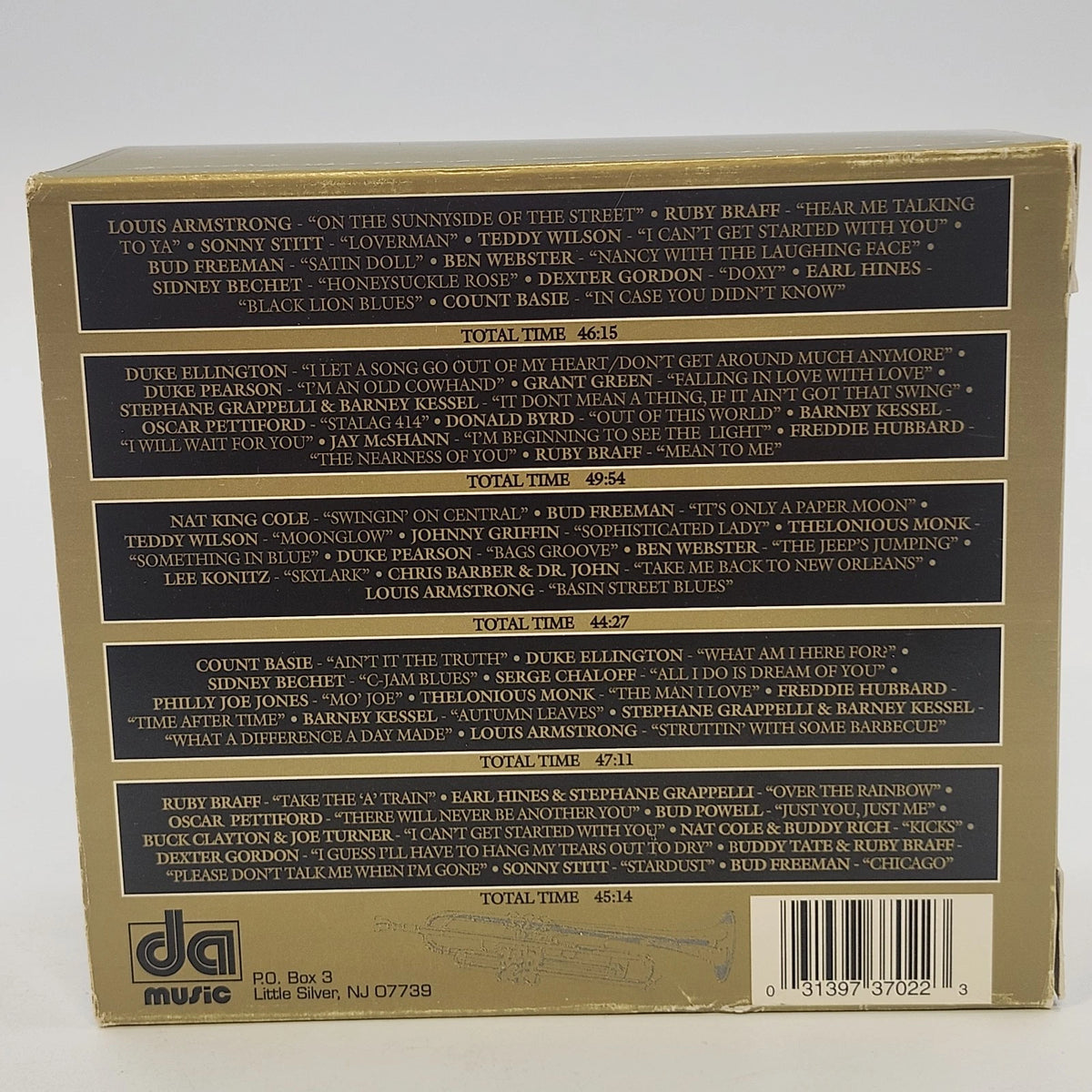 The Original Jazz Masters Series Vol 2 Classic Jazz 5 CD Box Set Various Artists