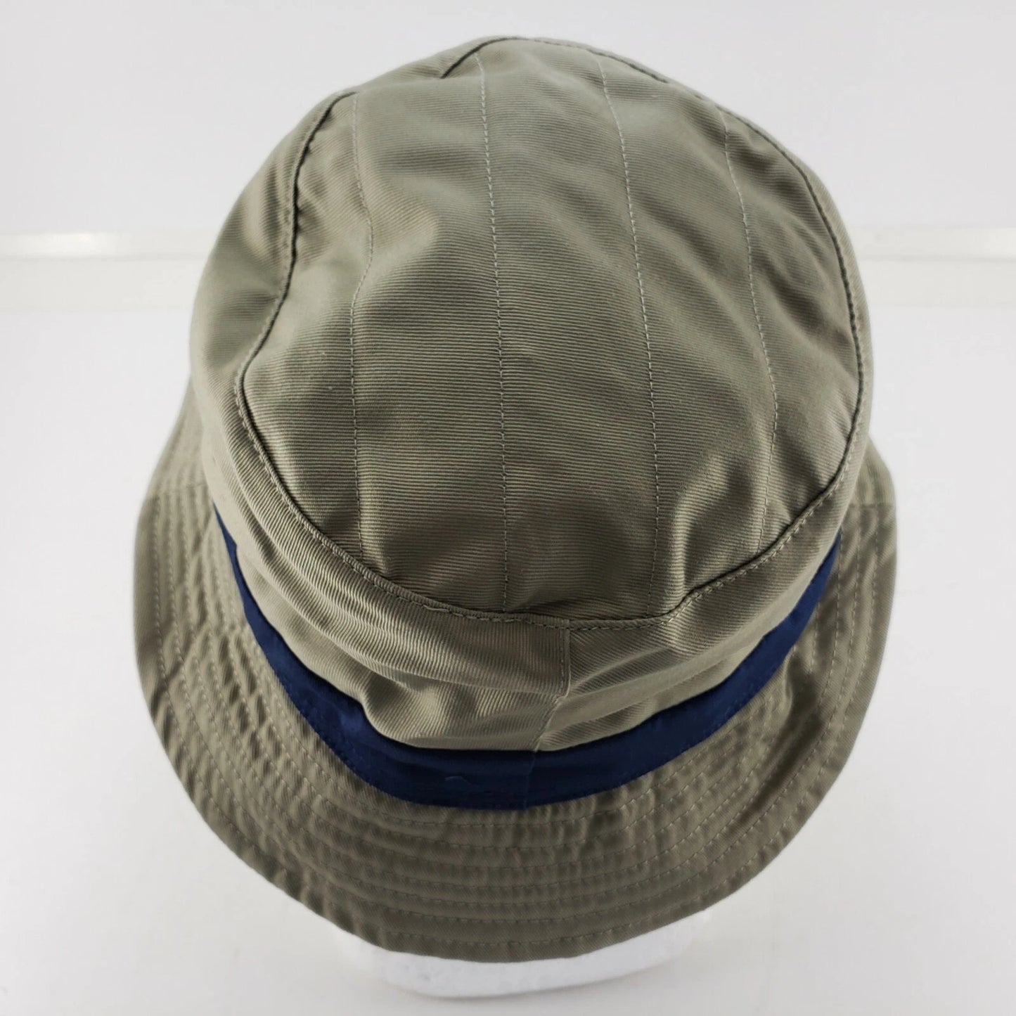 Reversible Bucket Fishing Hat Khaki Navy Cooling Action One Size Cotton 2" Brim